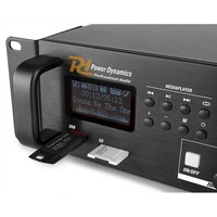 Power Dynamics PDV360MP3 100V zoneversterker, mixer & mediaspeler 360W PDV360MP3 100V zoneversterker, mixer & mediaspeler 360W