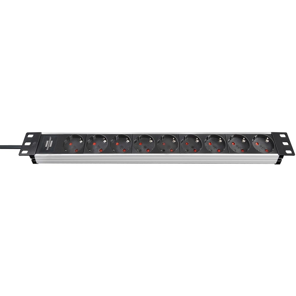 Brennenstuhl Alu-Line 19 inch stekkerdoos 9-weg afbeelding