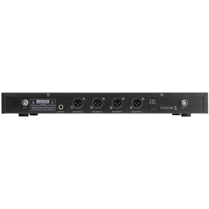 Power Dynamics PD504H draadloze microfoonset met 4 microfoons PD504H draadloze microfoonset met 4 microfoons