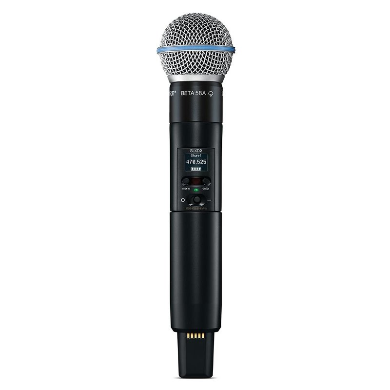 Shure SLXD24D/B58-H56 dubbel draadloos microfoonsysteem SLXD24D/B58-H56 dubbel draadloos microfoonsysteem