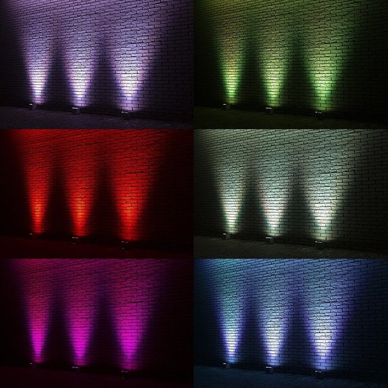 BBP96S verticale LED-par op accu RGBAW-UV WDMX