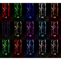 BBP96S verticale LED-par op accu RGBAW-UV WDMX