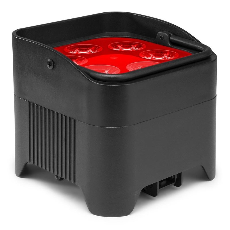 BBP96S verticale LED-par op accu RGBAW-UV WDMX