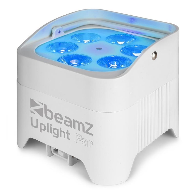 BBP96SW verticale LED-par op accu RGBAW-UV WDMX wit