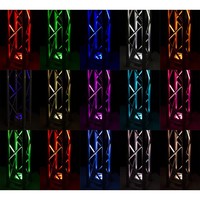 BBP96SW verticale LED-par op accu RGBAW-UV WDMX wit