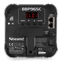 BeamZ BBP96SC verticale LED-par op accu RGBAW-UV WDMX chroom BBP96SC verticale LED-par op accu RGBAW-UV WDMX chroom