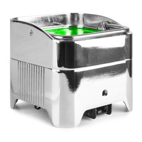 BeamZ BBP96SC verticale LED-par op accu RGBAW-UV WDMX chroom BBP96SC verticale LED-par op accu RGBAW-UV WDMX chroom