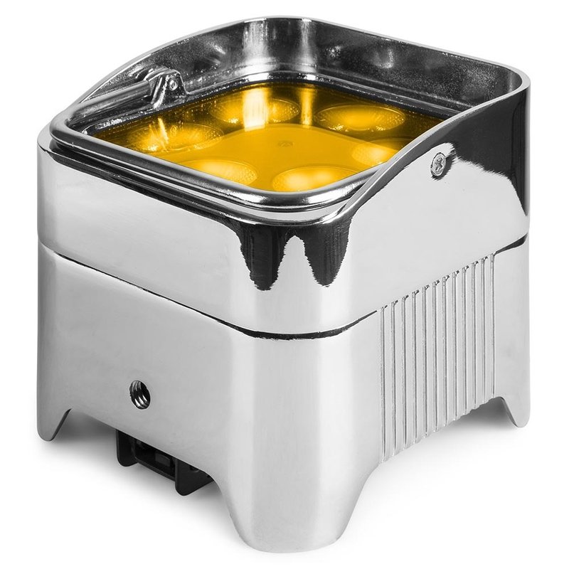 BeamZ BBP96SC verticale LED-par op accu RGBAW-UV WDMX chroom BBP96SC verticale LED-par op accu RGBAW-UV WDMX chroom