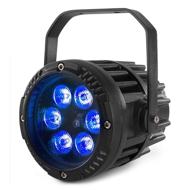 BeamZ BWA63 Alupar LED-par voor buiten 6x 3W RGB IP65 BWA63 Alupar LED-par voor buiten 6x 3W RGB IP65