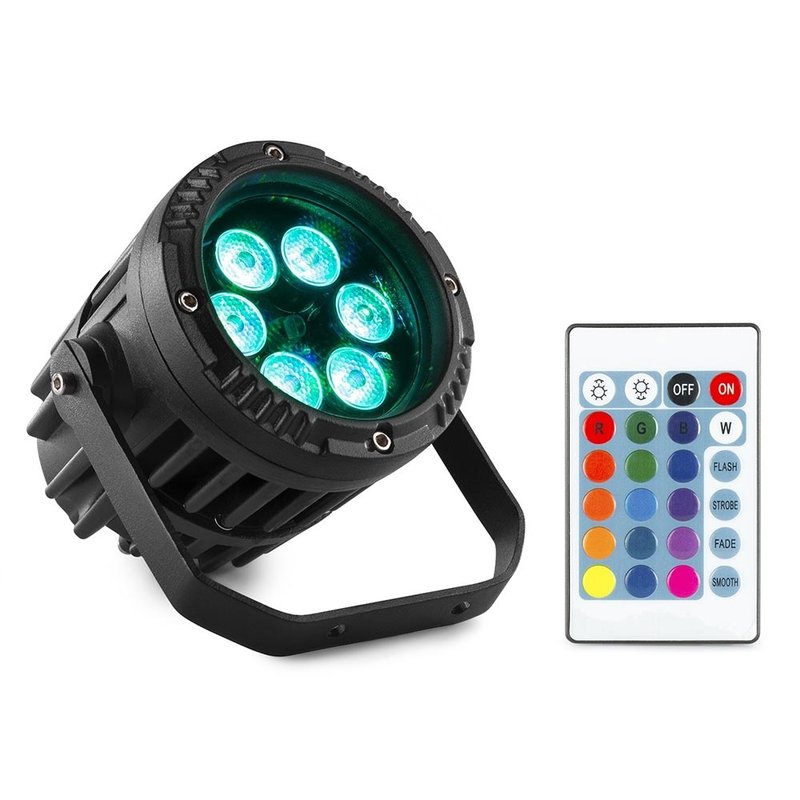 BeamZ BWA63 Alupar LED-par voor buiten 6x 3W RGB IP65 BWA63 Alupar LED-par voor buiten 6x 3W RGB IP65
