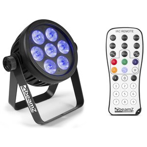 Beamz BAC500 LED-par 7x 14W RGBA-UV-CW/WW