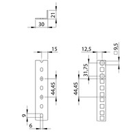 Adam Hall Rackprofiel heavy duty 45HE zwart (3 gaten per HE) Rackprofiel heavy duty 45HE zwart (3 gaten per HE)