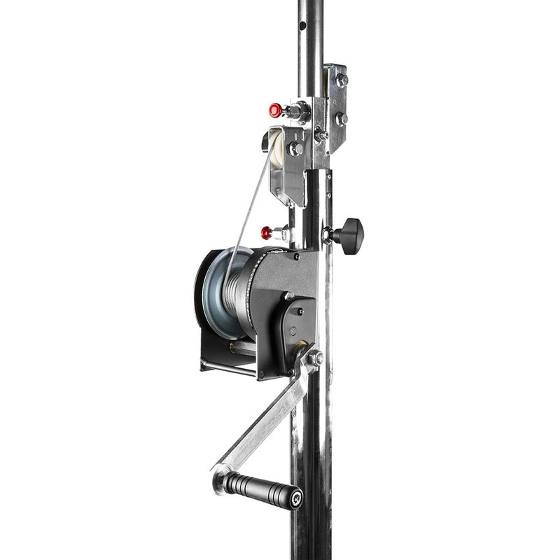 WLS80 wind-up statief met T-bar tot 4m en 80kg