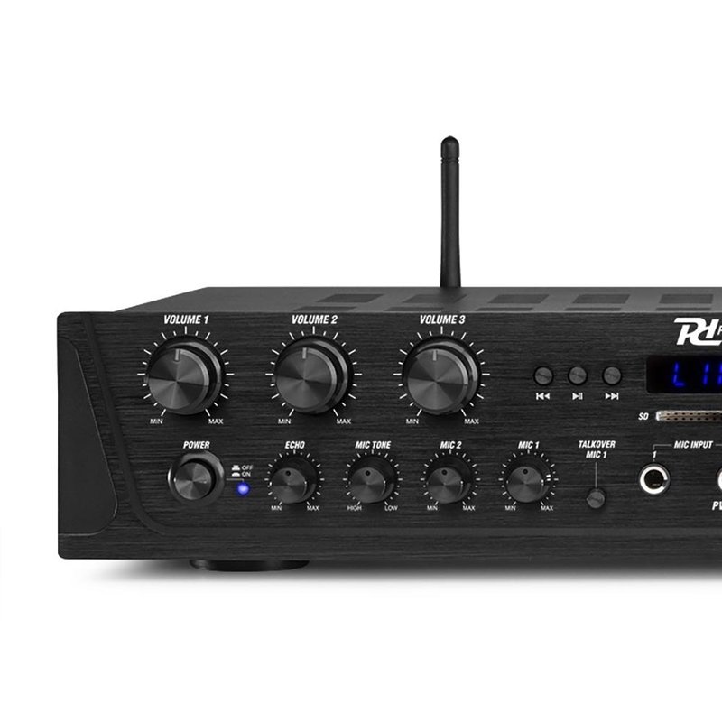 PV260BT 6 zoneversterker 600W met FM, USB, BT & MP3-speler