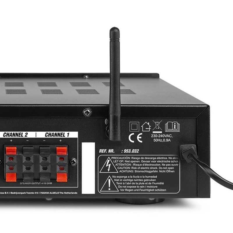 PV240BT 4 zoneversterker 400W met FM, USB, BT & MP3-speler