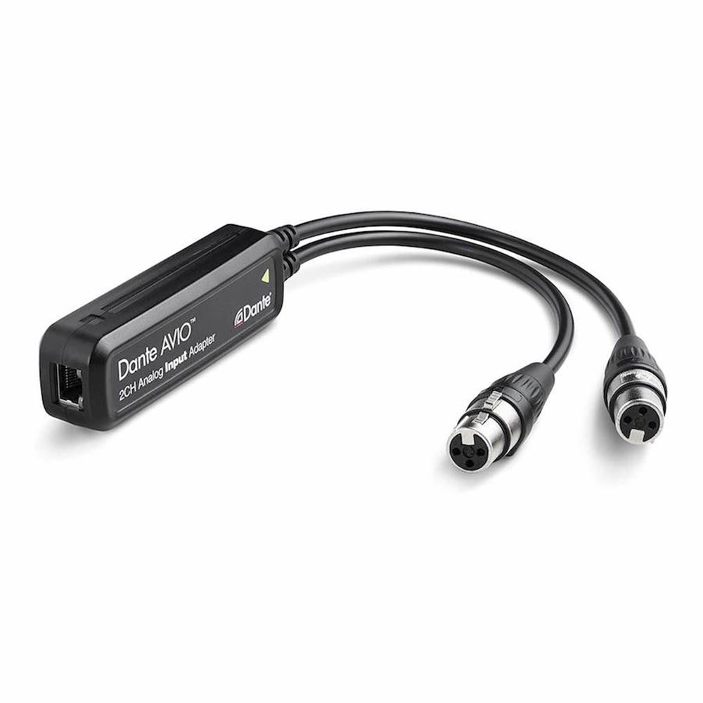 Dante Avio analog input adapter 2x0 XLR