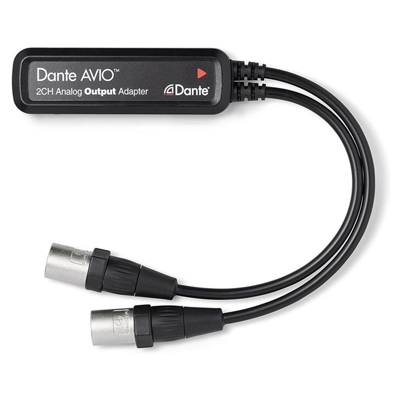 Dante Avio analog output adapter 0x2 XLR Avio analog output adapter 0x2 XLR