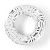 Nedis Speakerkabel 2x 1,5 mm wit 100 m Speakerkabel 2x 1,5 mm wit 100 m