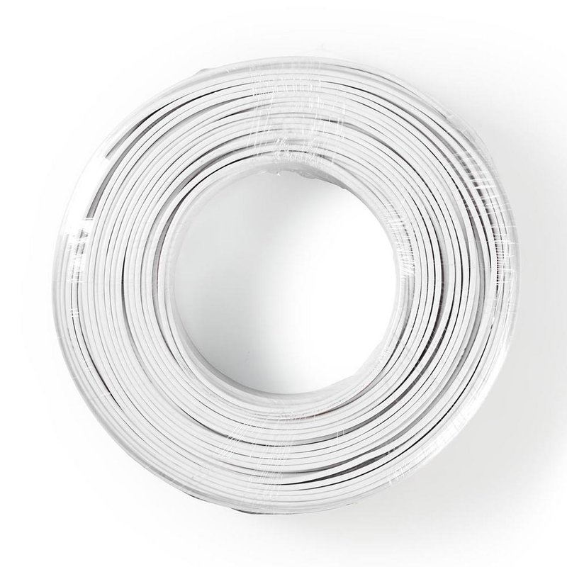 Nedis Speakerkabel 2x 1,5 mm wit 100 m Speakerkabel 2x 1,5 mm wit 100 m