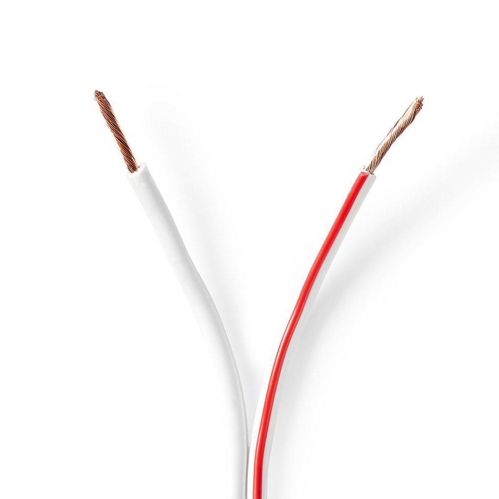 Nedis Speakerkabel 2x 1,5 mm wit 100 m afbeelding