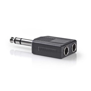 Nedis Stereo-adapter 6,35 mm male naar 2x female Nedis Stereo-adapter 6,35 mm male naar 2x female