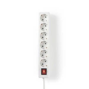 Nedis 6-weg stekkerdoos 1,5 m wit