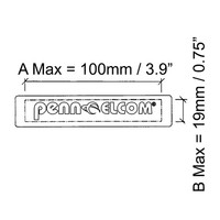 Penn Elcom H1016 labelsticker voor diverse handgrepen H1016 labelsticker voor diverse handgrepen