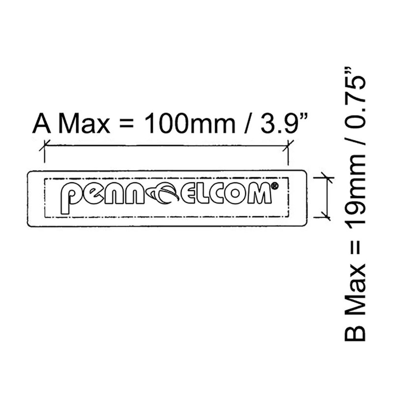 Penn Elcom H1016 labelsticker voor diverse handgrepen H1016 labelsticker voor diverse handgrepen