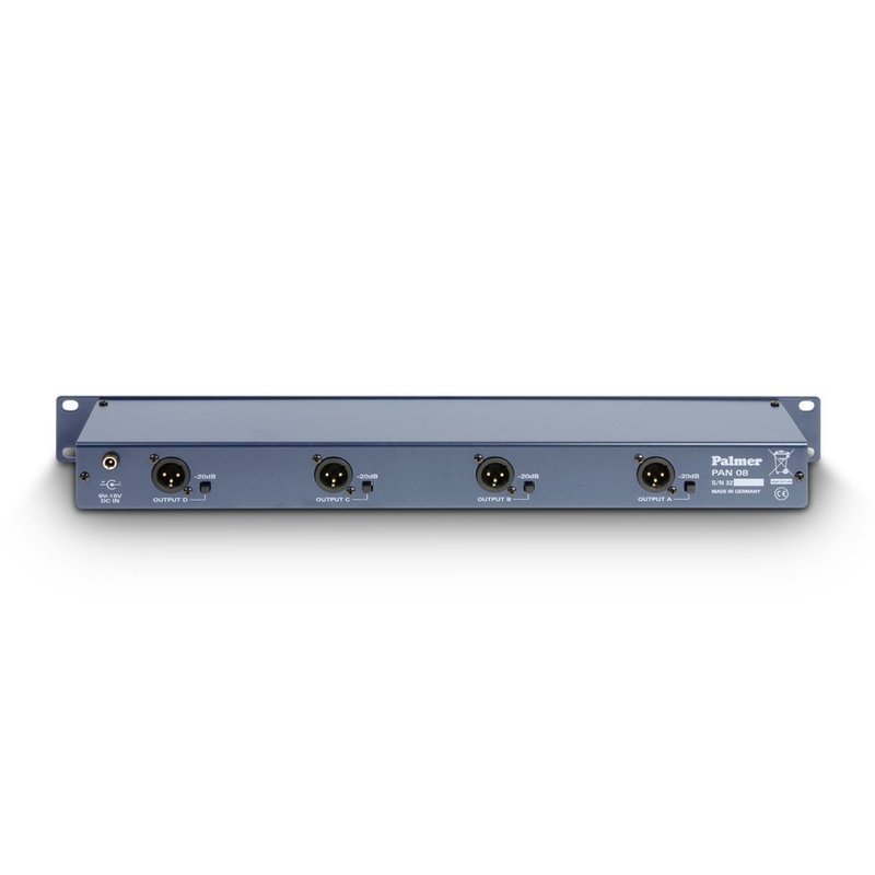 PAN 08 19 inch DI/Line Isolation Box 4-kanaals