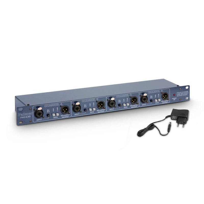 PAN 08 19 inch DI/Line Isolation Box 4-kanaals