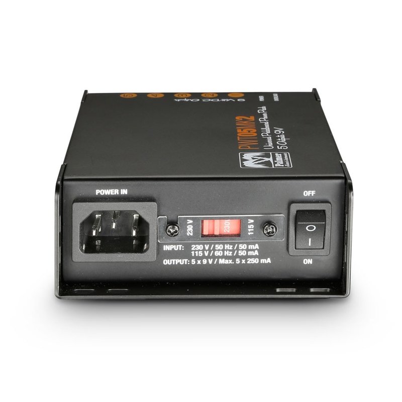 PWT 05 MK2 universele effectpedaal voeding met 5 uitgangen