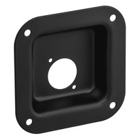 87081 BLK D-size inbouwschotel zwart