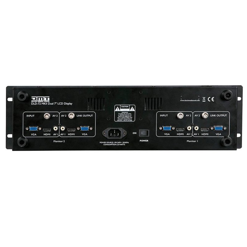 DLD-72 MK2 dubbel 7 inch TFT display