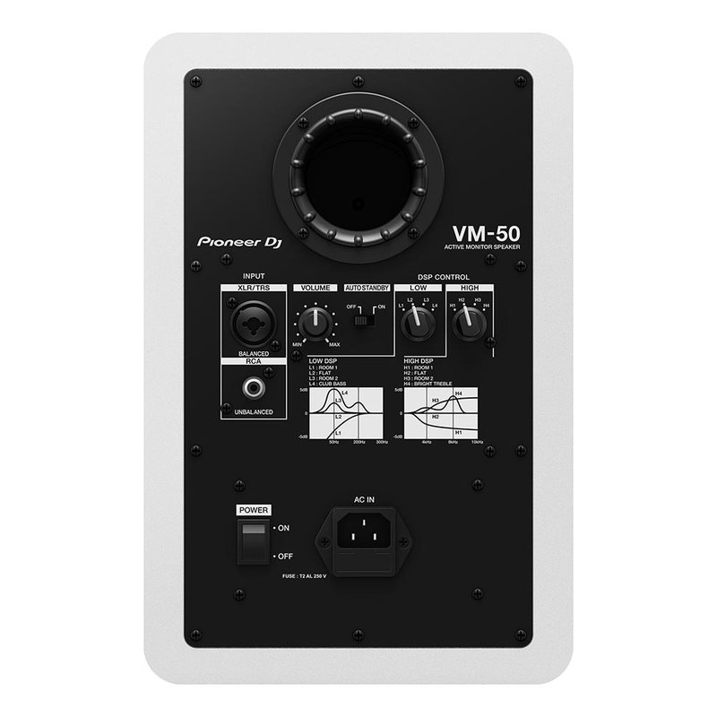 Pioneer DJ VM-50-W actieve DJ monitor speaker 5,25 inch wit VM-50-W actieve DJ monitor speaker 5,25 inch wit