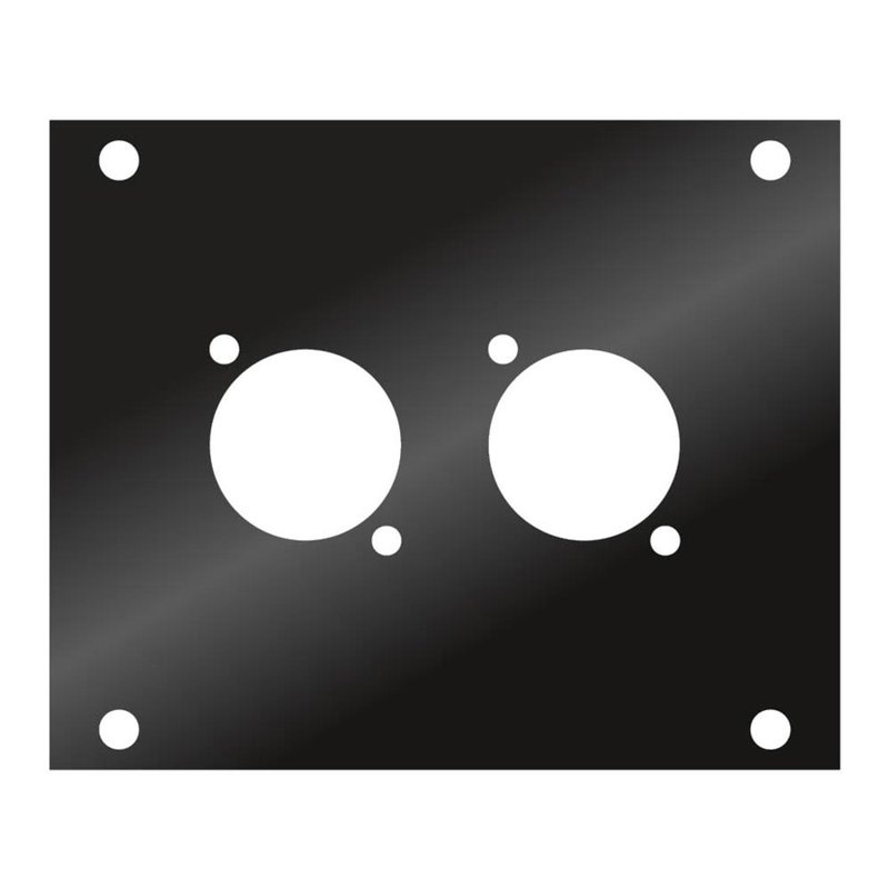 Audio Metalz SBP2DW stageboxplaat 2x D-size SBP2DW stageboxplaat 2x D-size