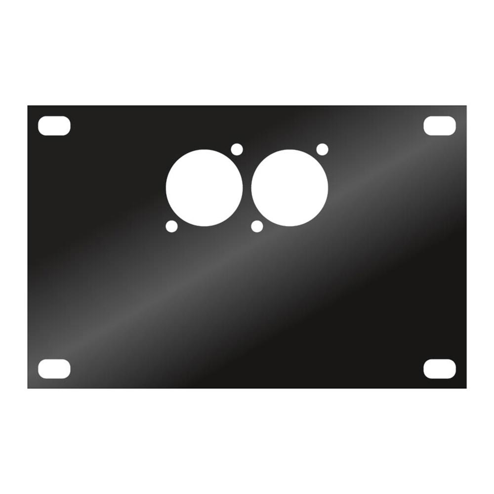 Audio Metalz SBP2D stageboxplaat 2x D-size afbeelding