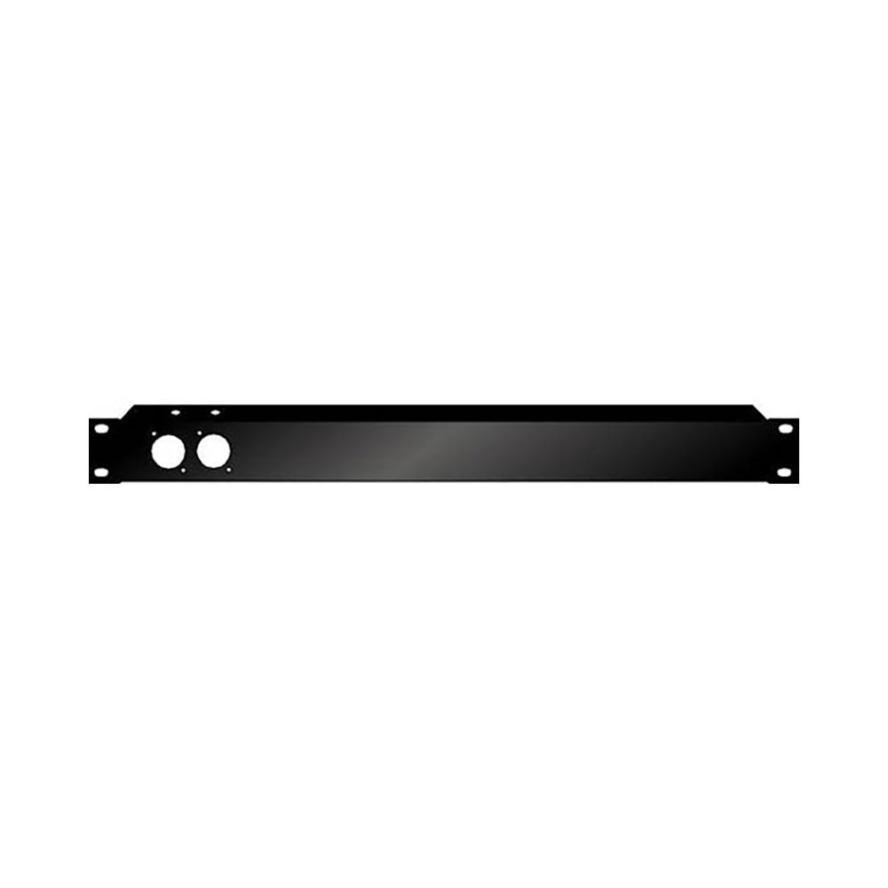 Audio Metalz Rackpaneel met rand 2x D-hole 1 HE afbeelding
