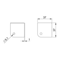 4000 Platte hoek klein