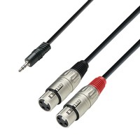 Adam Hall 3 Star YWFF 0600 3,5mm mini-jack naar 2x XLR female kabel 6m 3 Star YWFF 0600 3,5mm mini-jack naar 2x XLR female kabel 6m