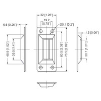 L0747/CP bovenplaat/vangplaat voor L0747 &  L0967z