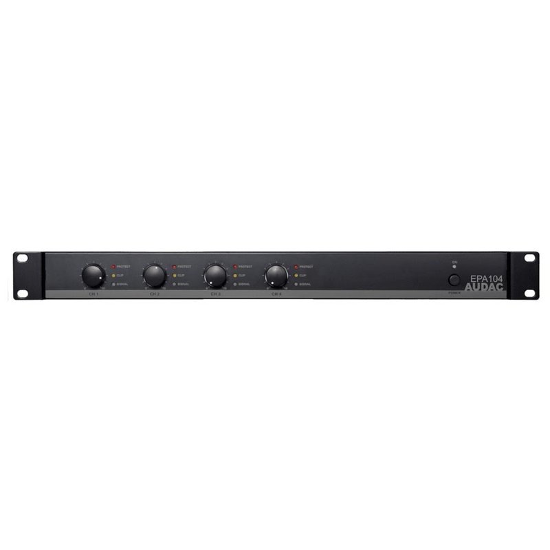 EPA104 4-kanaals versterker 4x 100W + crossover