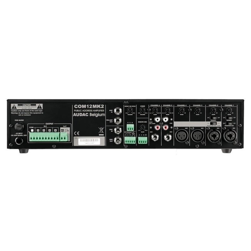 COM12MKII 100V versterker & mixer 120W