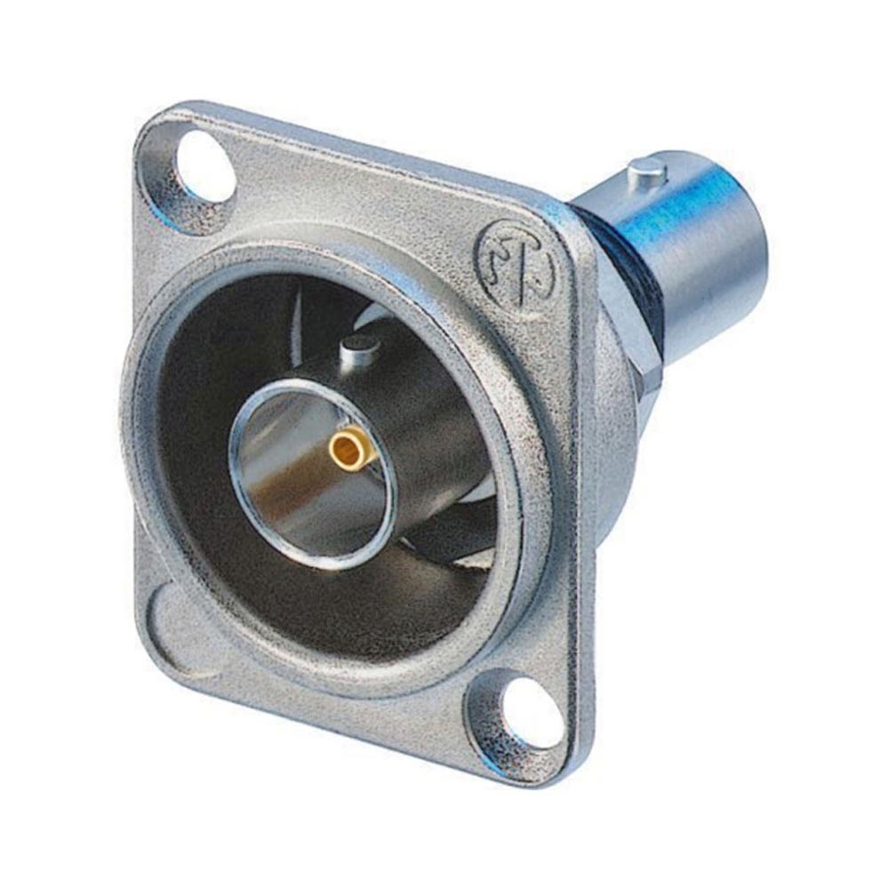 Neutrik NBB75DFI BNC doorvoer chassisdeel zilver afbeelding