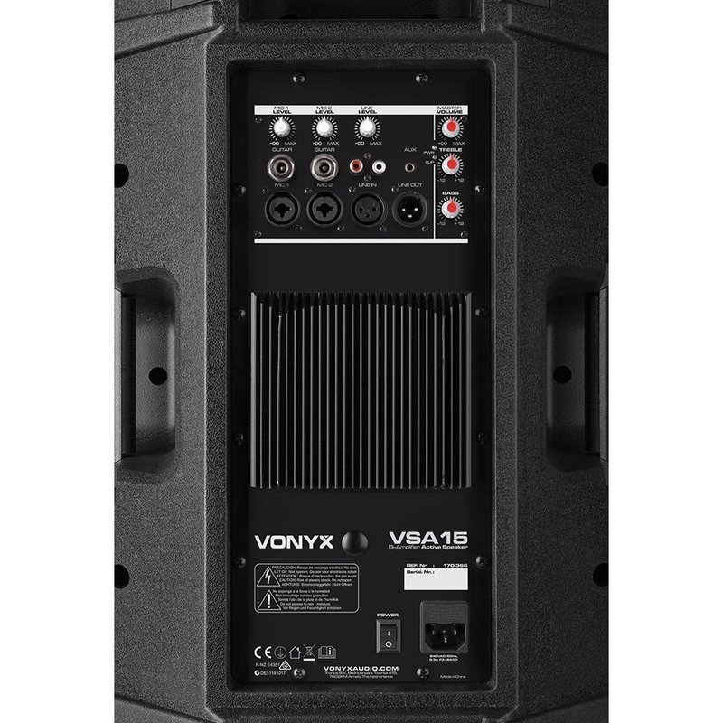 VSA15 actieve speaker 15 inch bi-amplified 1000W