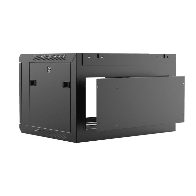 WPR406R/B 19 inch kast met deur 6 HE 45cm