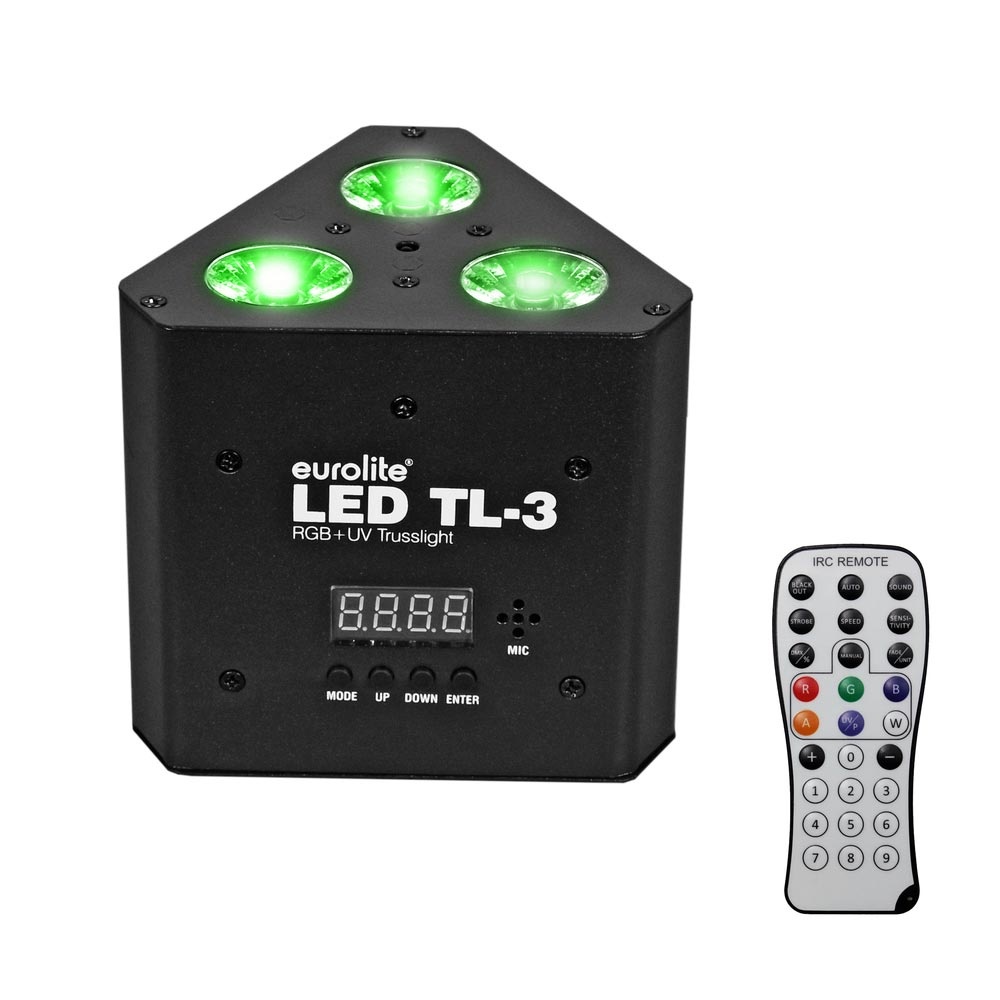 Eurolite LED TL-3 RGB+UV trusslight uplight LED-par 3x 7W