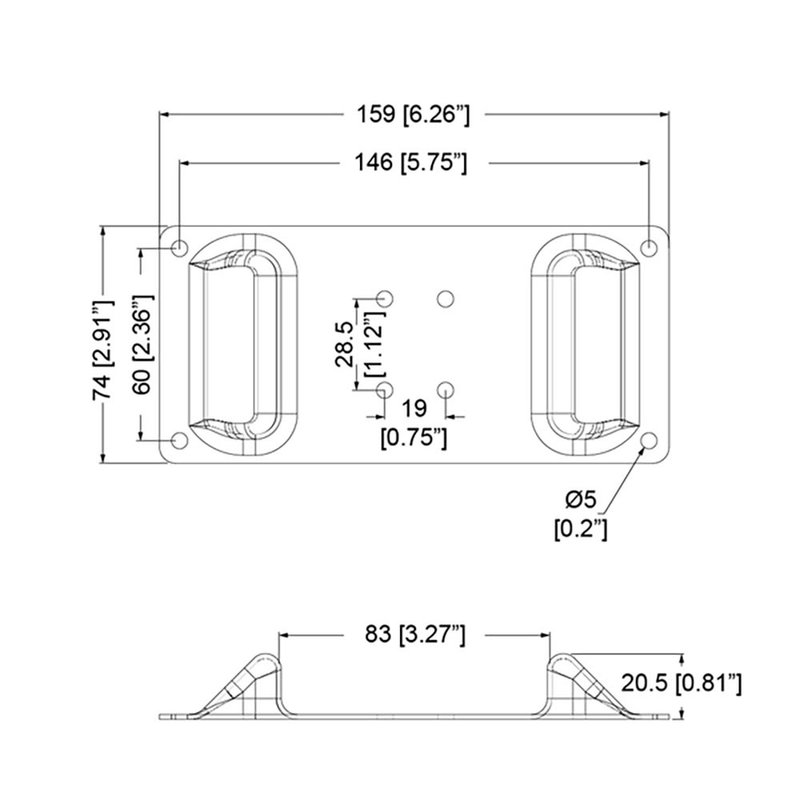 Penn Elcom LE-2017 beschermplaat voor vlinderslot LE-2017 beschermplaat voor vlinderslot