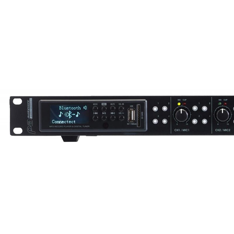 PMX34 zonemixer & mediaspeler met usb, bt & tuner