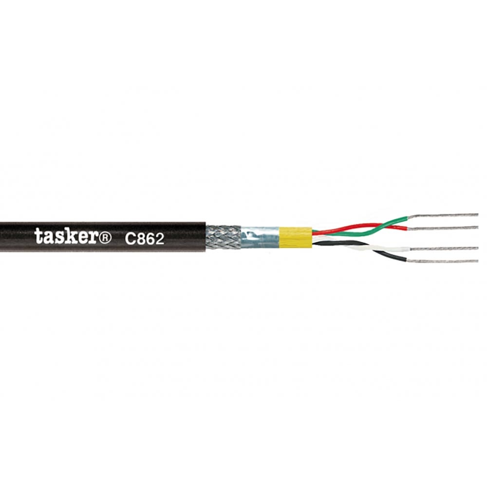 Tasker C862 PUR Proflex 5-polige DMX-kabel 110 ohm 2x2x0,35 100m afbeelding