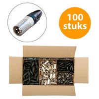 NC3MXX-D Male XLR kabeldeel 3p 100 stuks
